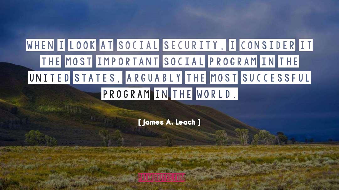 Security quotes by James A. Leach