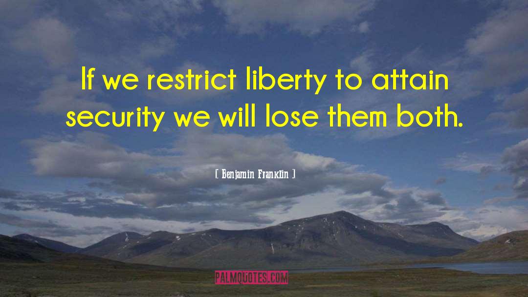 Security State quotes by Benjamin Franklin