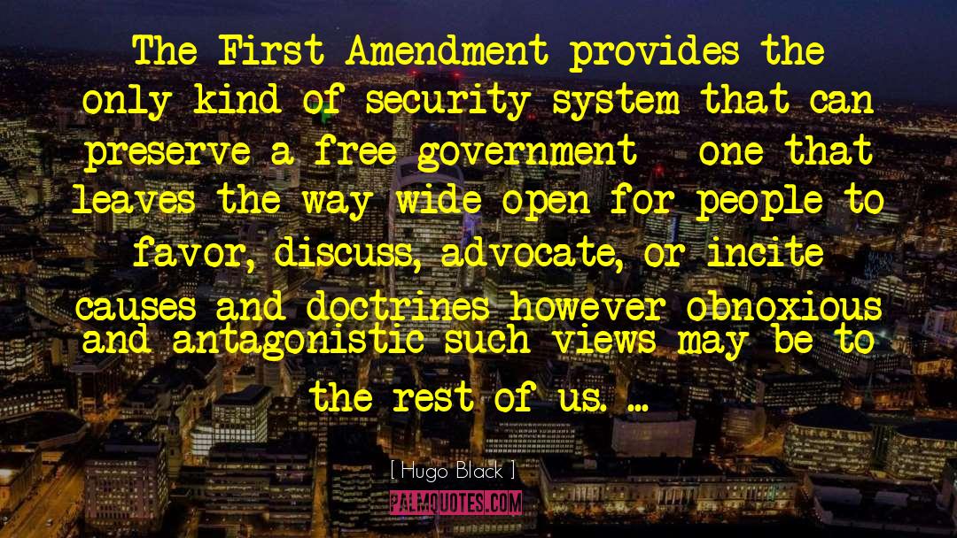 Security System quotes by Hugo Black