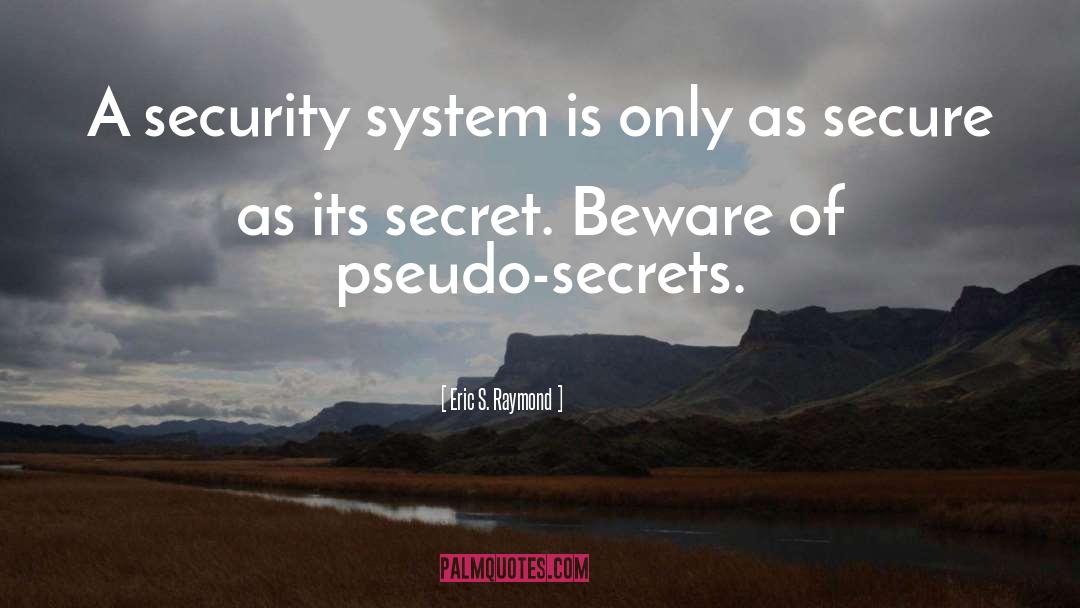 Security System quotes by Eric S. Raymond