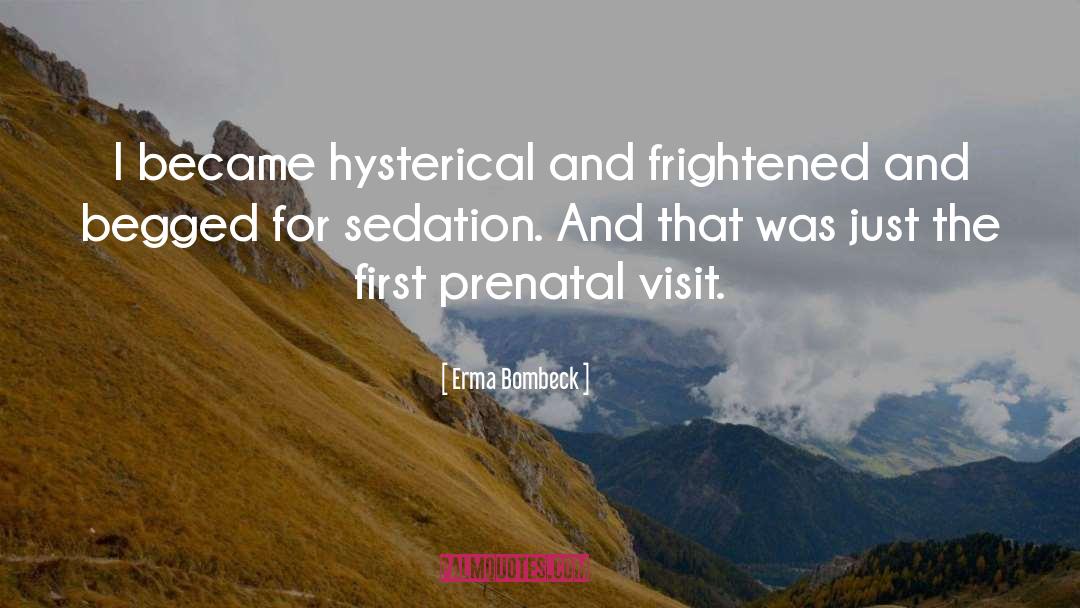 Sedation quotes by Erma Bombeck