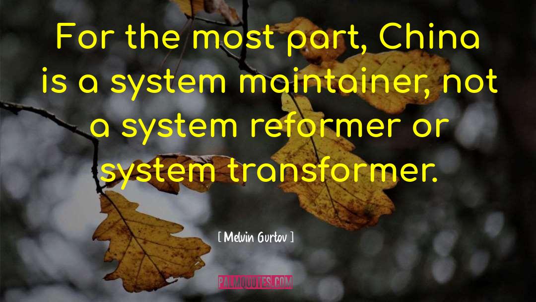 Sedlbauer Transformer quotes by Melvin Gurtov