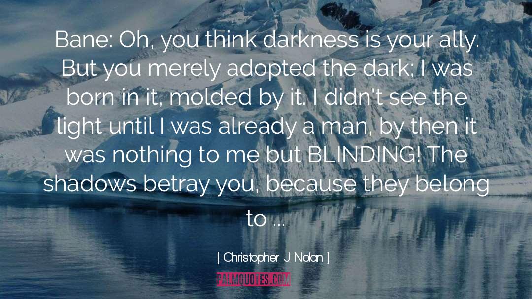 See The Light quotes by Christopher J. Nolan