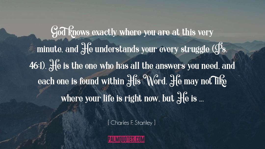 See The Right Signs quotes by Charles F. Stanley