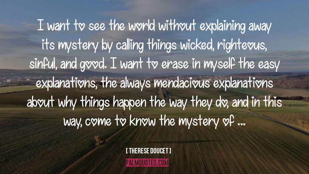 See The World quotes by Therese Doucet