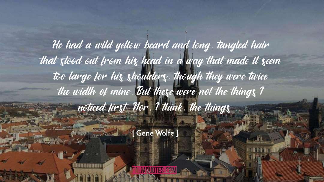 See Things Not With The Eyes quotes by Gene Wolfe