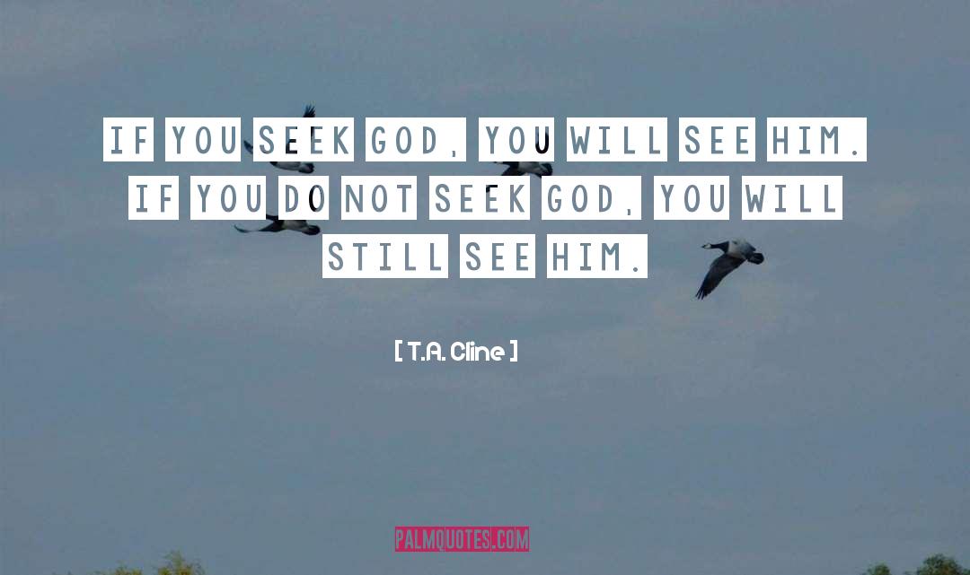 Seeing God quotes by T.A. Cline