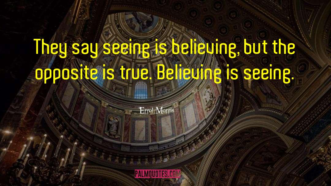 Seeing Is Believing quotes by Errol Morris