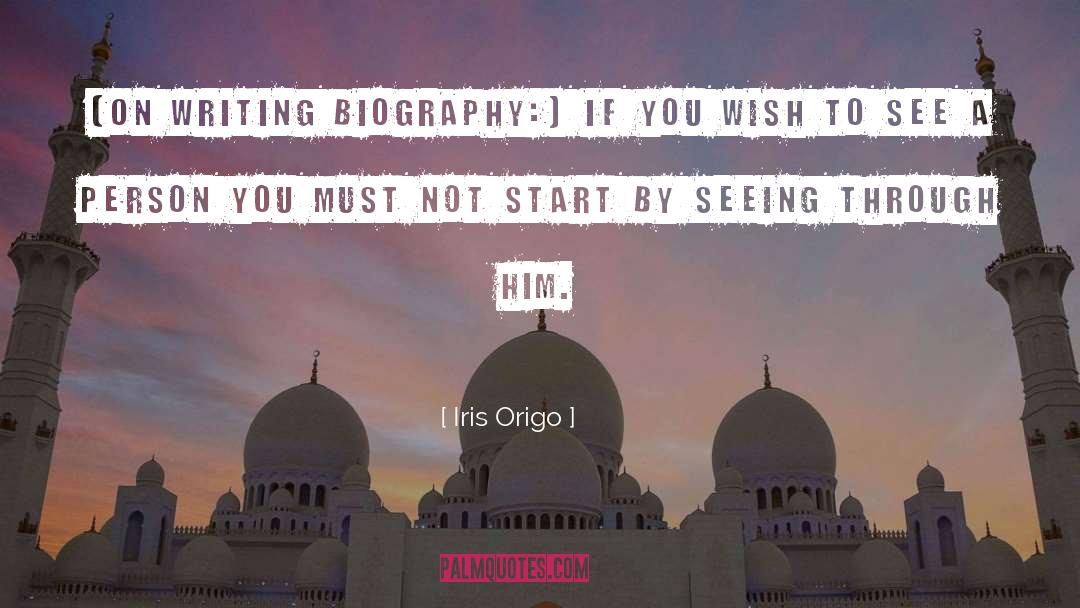 Seeing quotes by Iris Origo