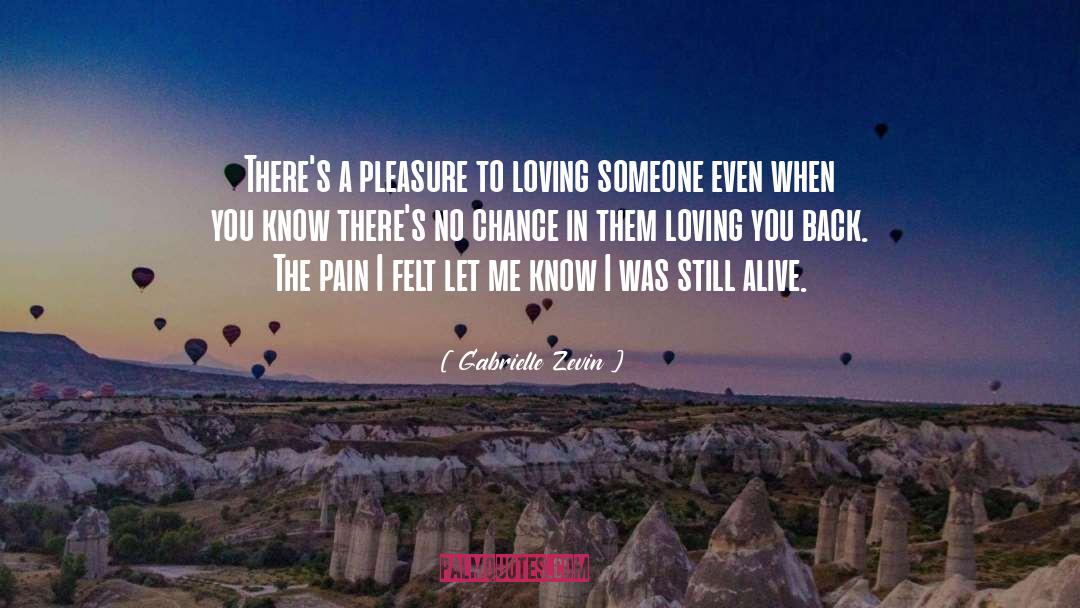 Seeing Someone You Love In Pain quotes by Gabrielle Zevin