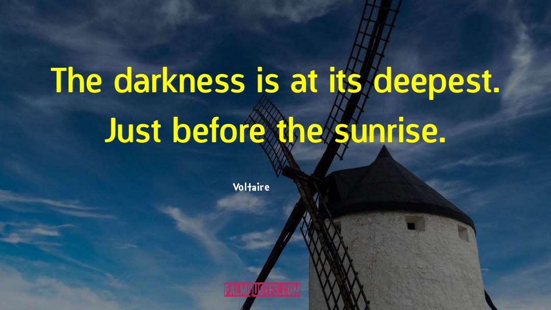 Seeing Sunrise quotes by Voltaire