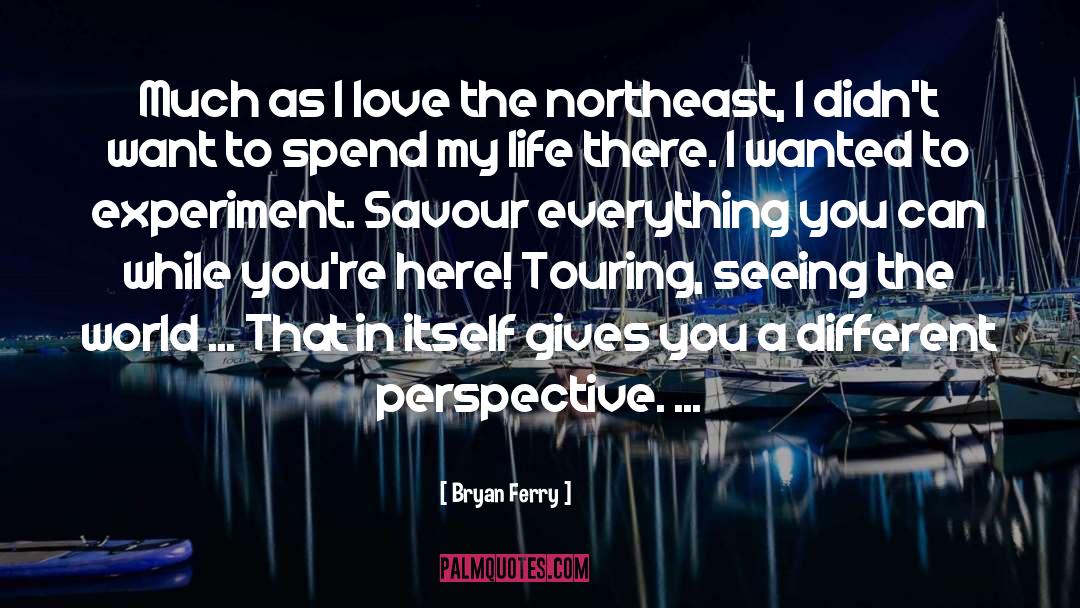 Seeing The World quotes by Bryan Ferry