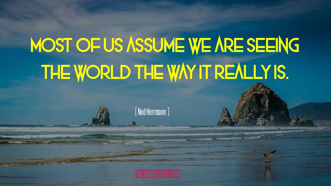 Seeing The World quotes by Ned Herrmann