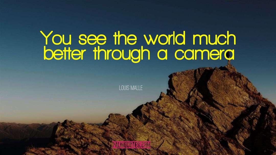 Seeing The World Through A Camera Lens quotes by Louis Malle