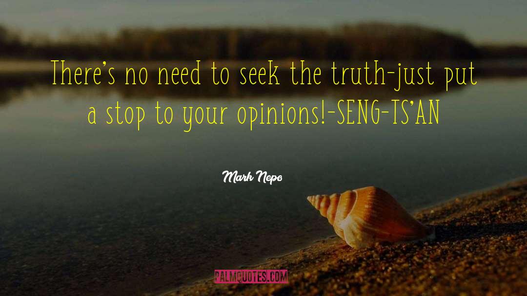 Seek The Truth quotes by Mark Nepo