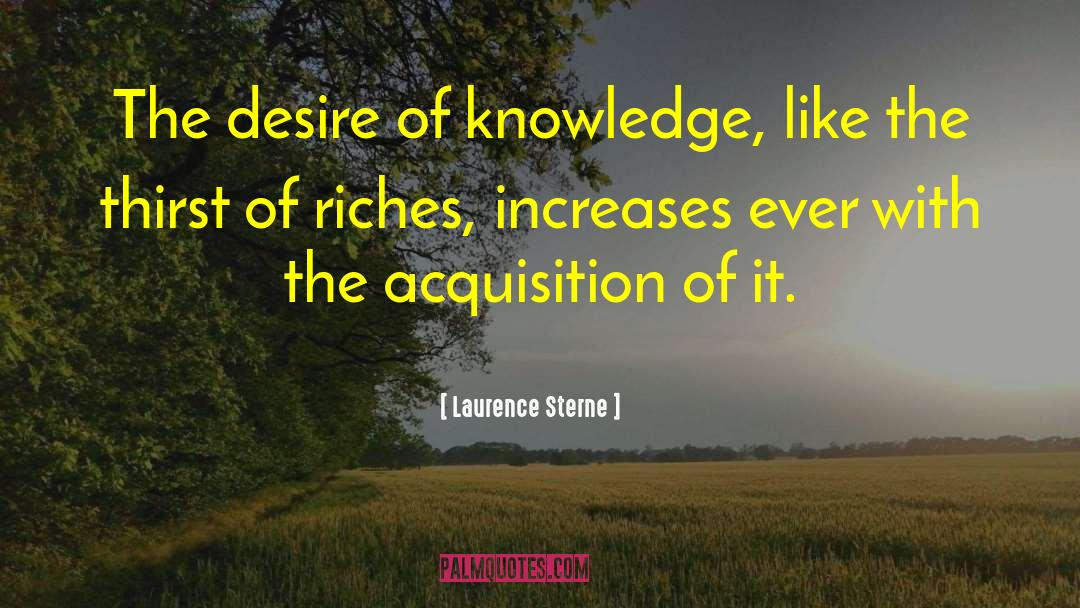 Seeking Knowledge quotes by Laurence Sterne