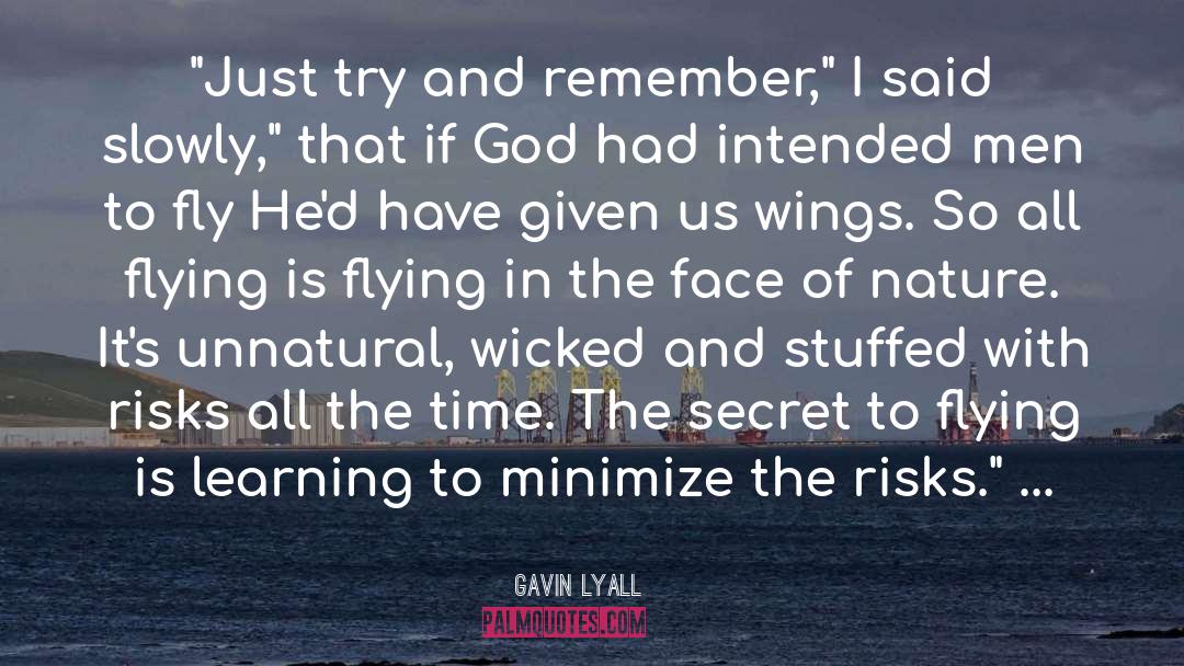 Seeking The Face The God quotes by Gavin Lyall