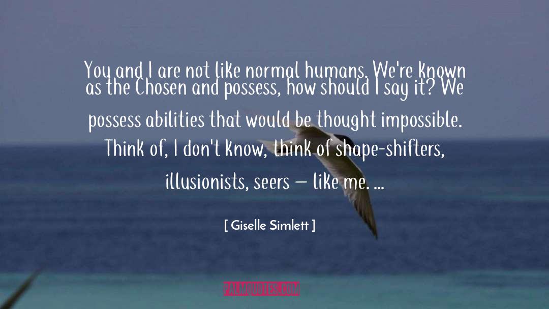 Seers quotes by Giselle Simlett