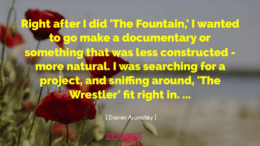 Segawa Wrestler quotes by Darren Aronofsky