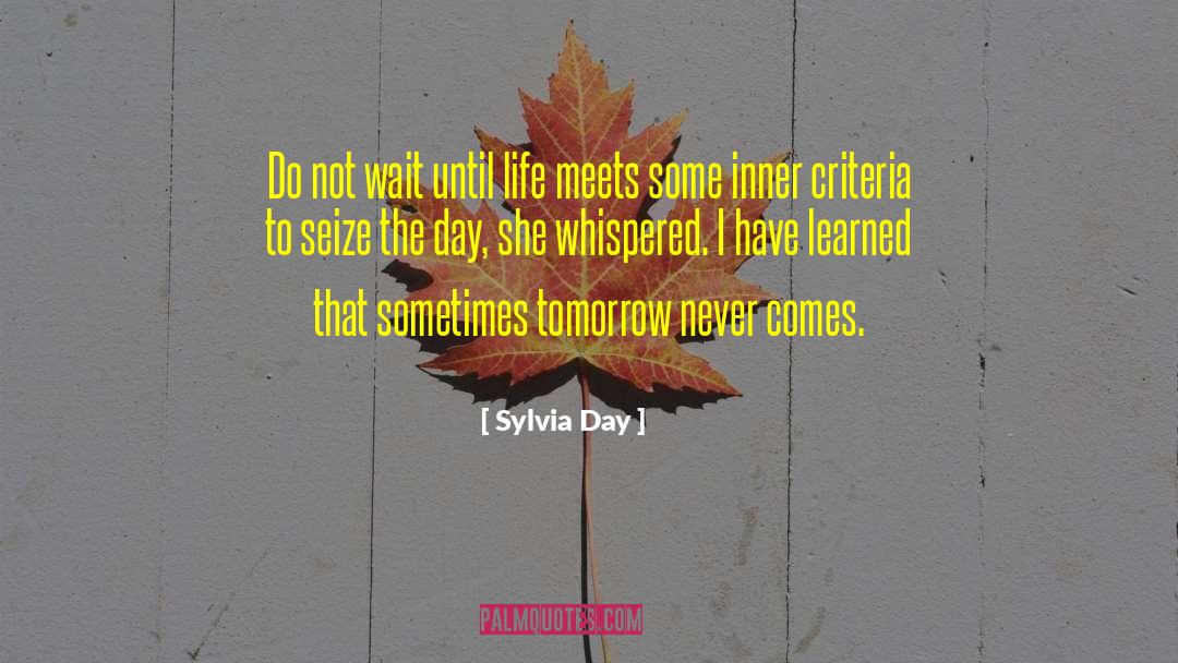 Seize The Day quotes by Sylvia Day