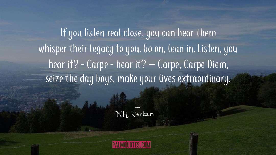 Seize The Day quotes by N.H. Kleinbaum