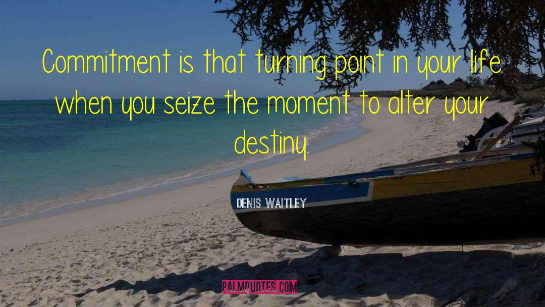 Seize The Moment quotes by Denis Waitley