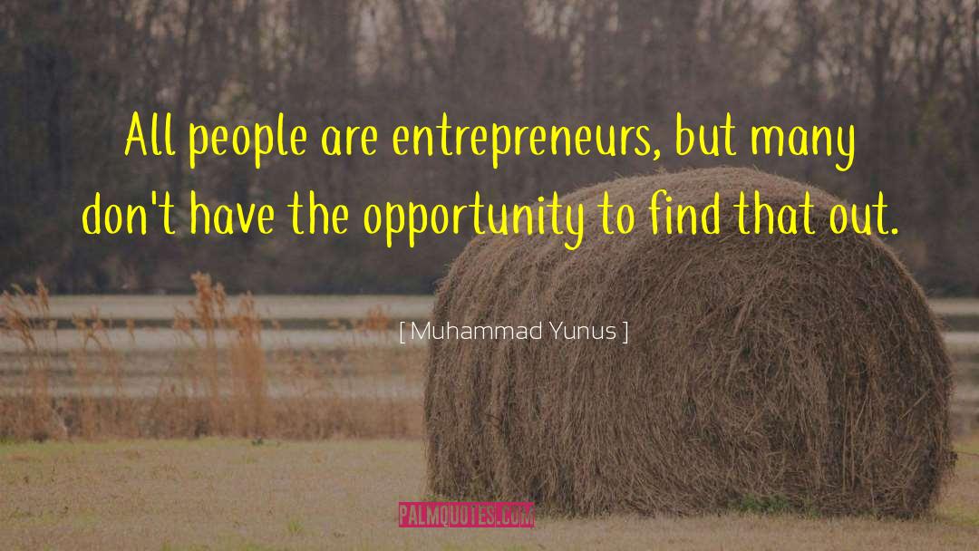 Seize The Opportunity quotes by Muhammad Yunus