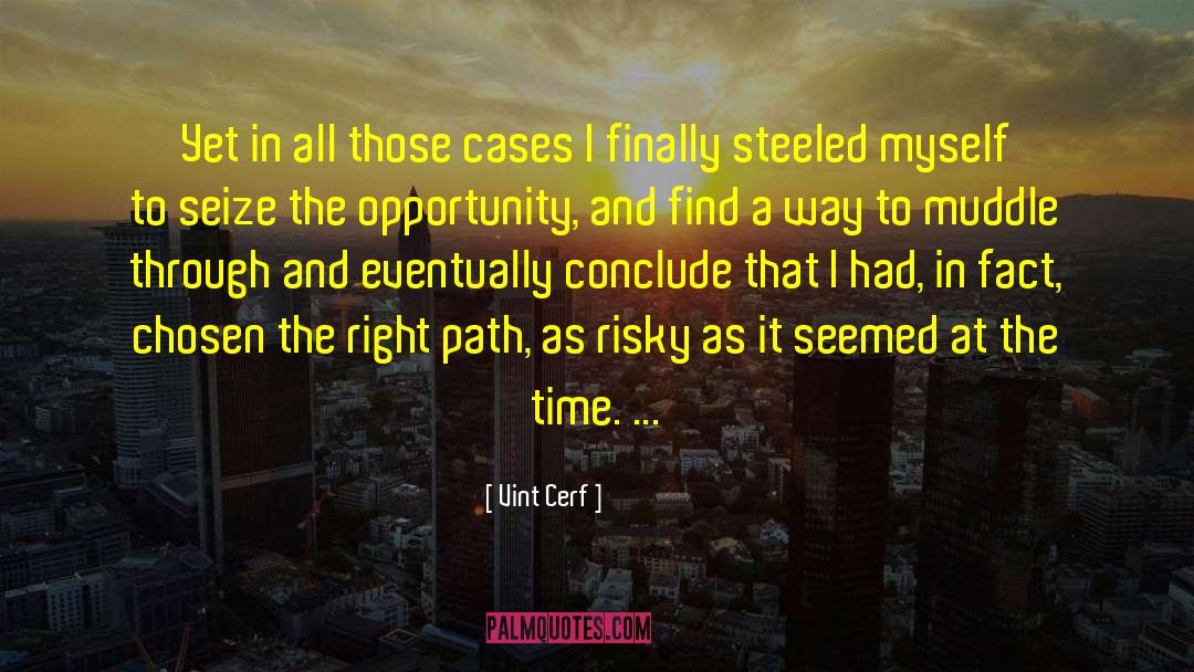Seize The Opportunity quotes by Vint Cerf