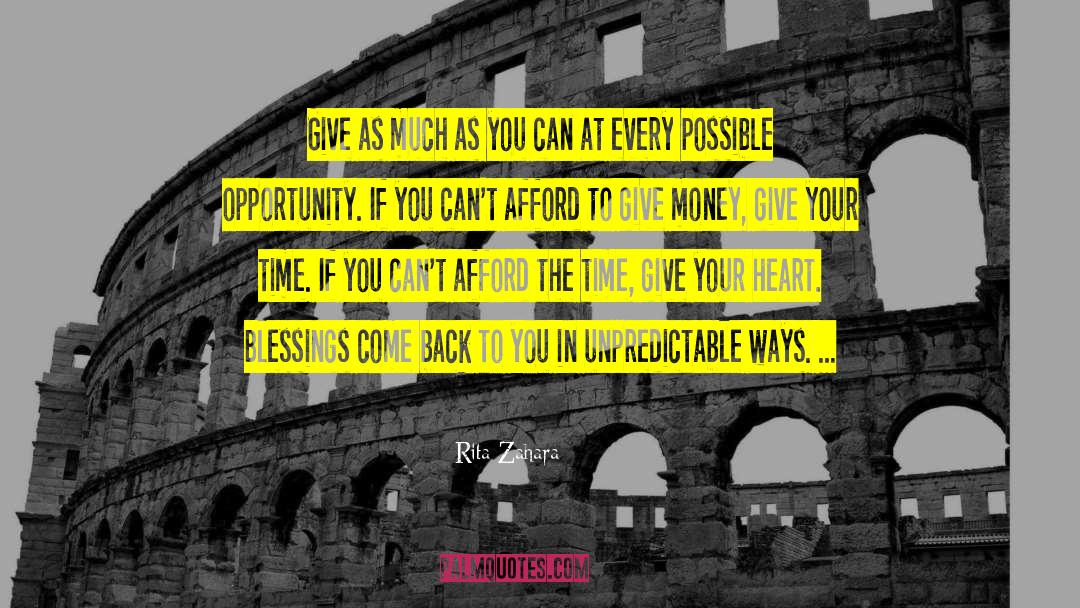 Seize The Opportunity quotes by Rita Zahara