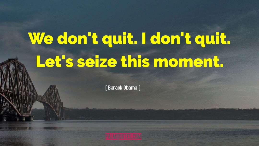 Seize This Moment quotes by Barack Obama