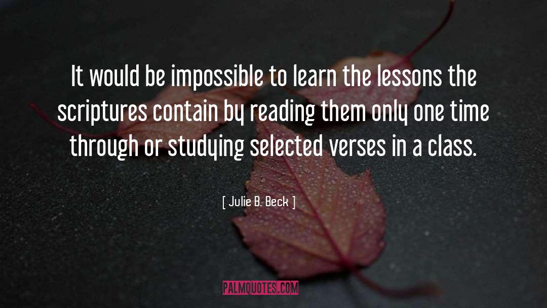 Selected quotes by Julie B. Beck