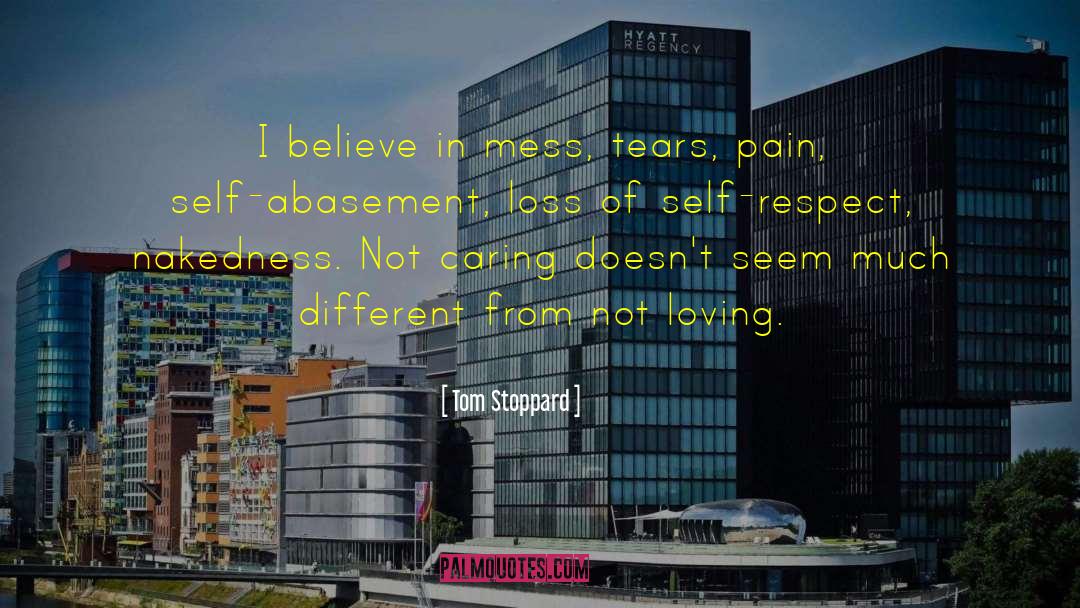 Self Abasement quotes by Tom Stoppard