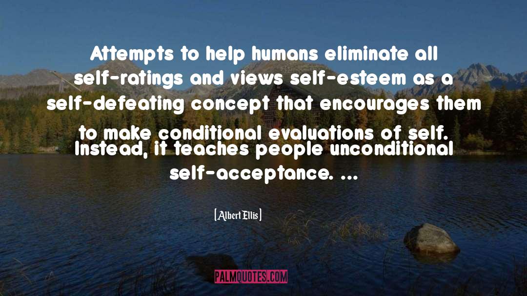 Self Acceptance quotes by Albert Ellis