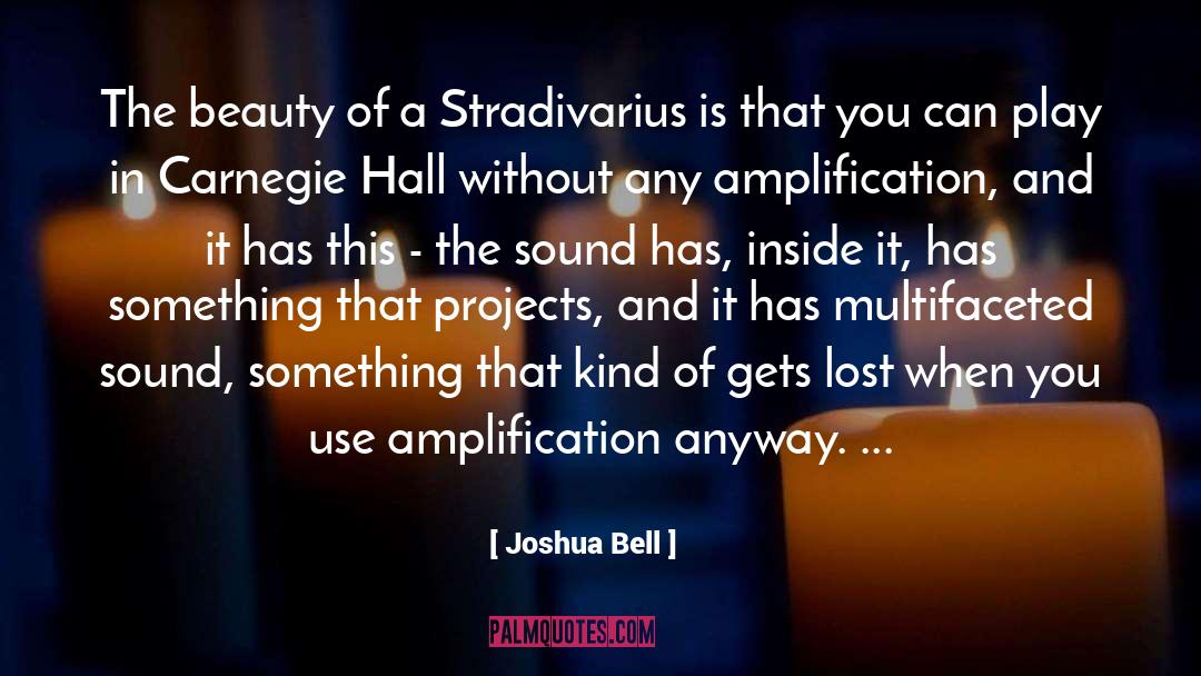 Self Amplification quotes by Joshua Bell