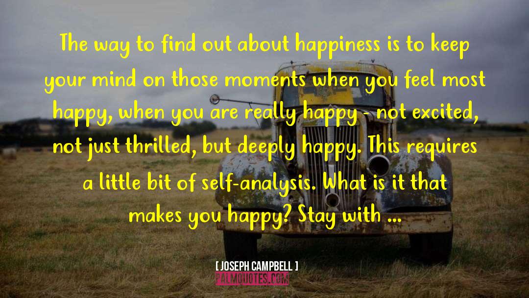 Self Analysis quotes by Joseph Campbell