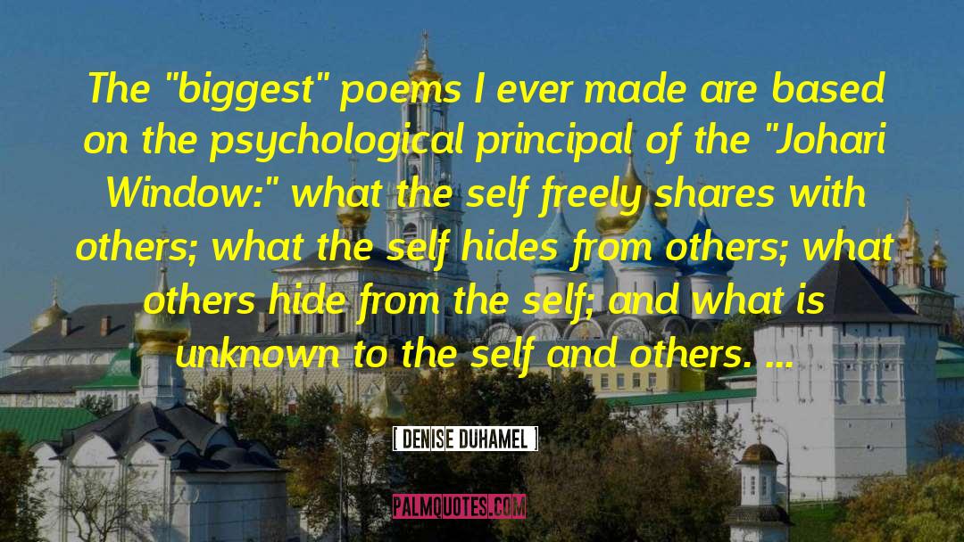 Self And Others quotes by Denise Duhamel