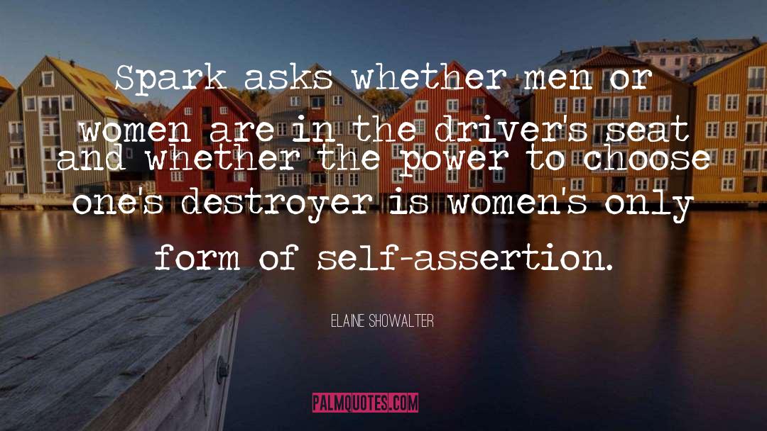 Self Assertion quotes by Elaine Showalter