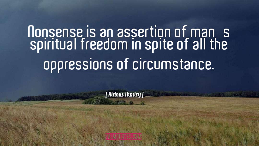 Self Assertion quotes by Aldous Huxley