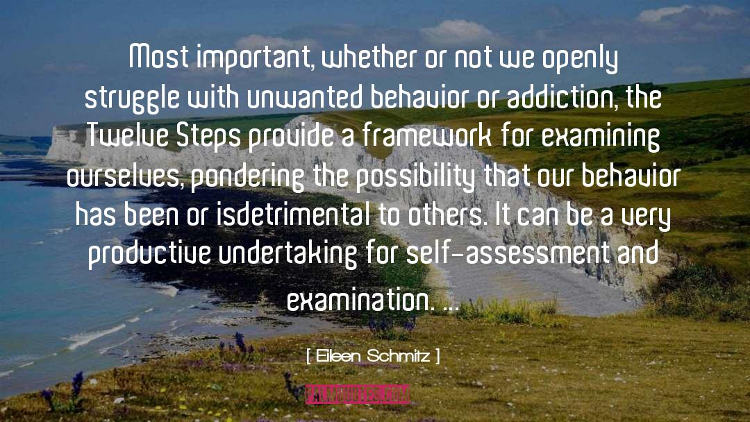 Self Assessment quotes by Eileen Schmitz