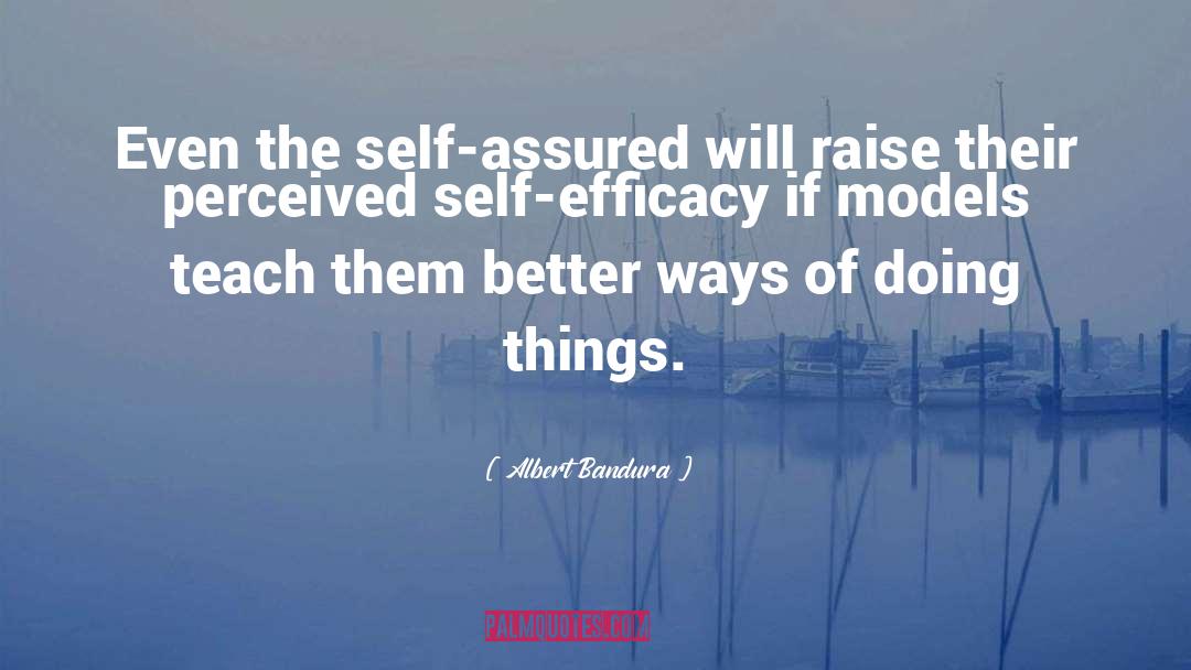Self Assured quotes by Albert Bandura