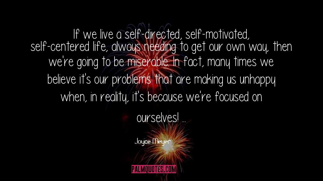 Self Centered quotes by Joyce Meyer