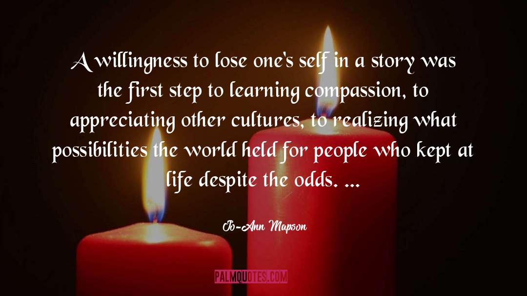 Self Compassion For Therapists quotes by Jo-Ann Mapson