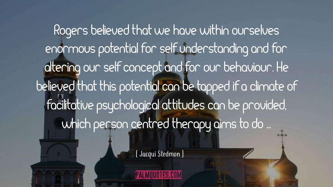 Self Concept quotes by Jacqui Stedmon