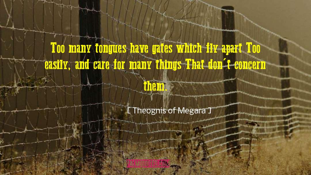 Self Concern quotes by Theognis Of Megara