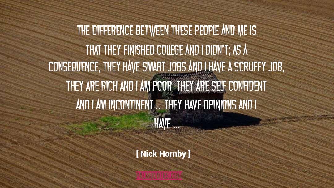 Self Confident quotes by Nick Hornby