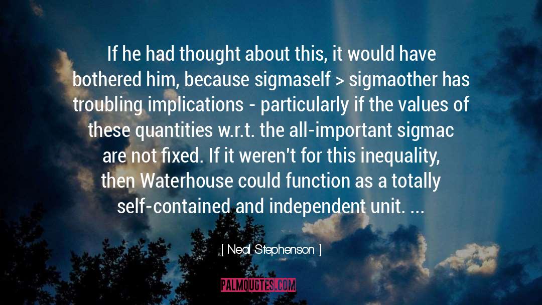 Self Contained quotes by Neal Stephenson