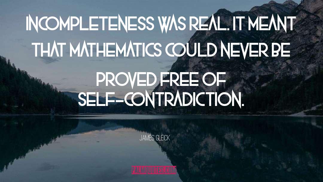 Self Contradiction quotes by James Gleick