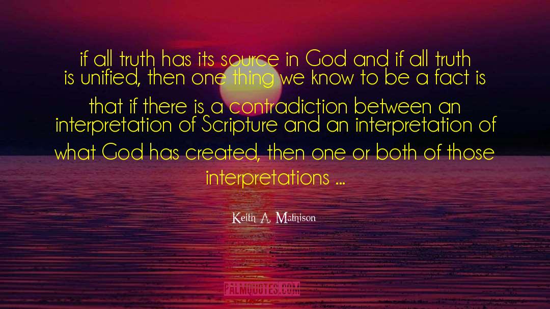 Self Contradiction quotes by Keith A. Mathison