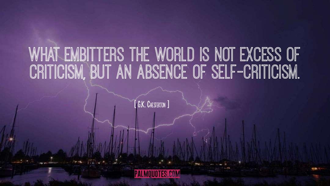 Self Criticism quotes by G.K. Chesterton