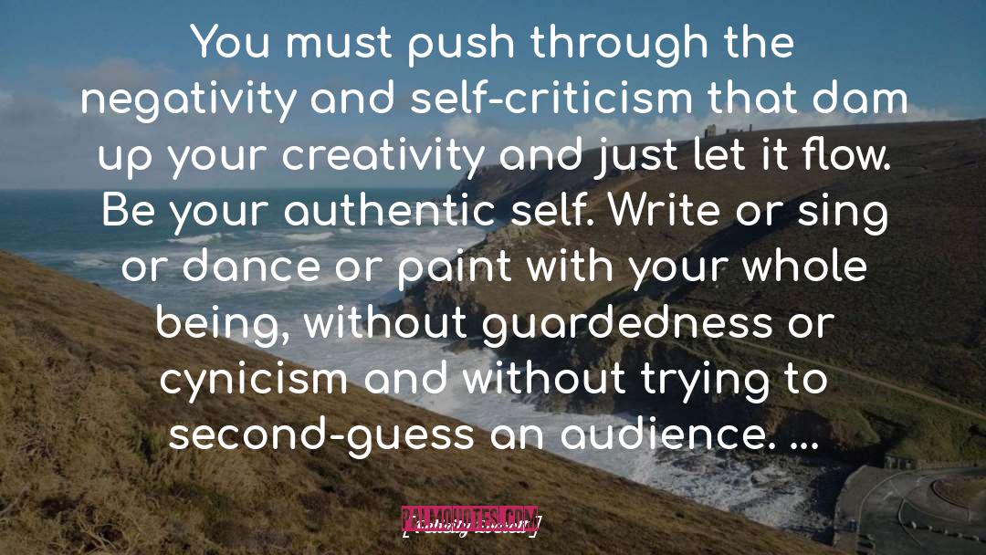Self Criticism quotes by Felicity Everett